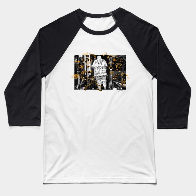 Under surveillance Baseball T-Shirt by notyetfamous